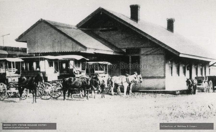 Postcard: New Haven Railroad station, North Falmouth, Massachusetts